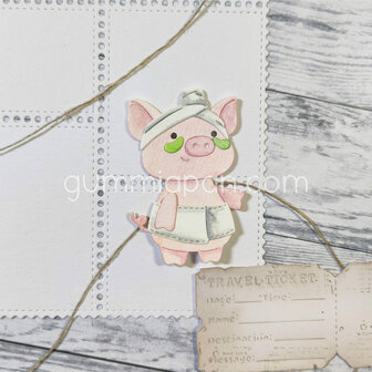 Stans miss Piggy aankleedvarkentje p/st