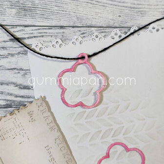 Stans Open bloemen tag 26x30mm p/st