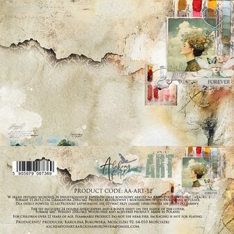 Paper pad ART 15x15cm p/24vel