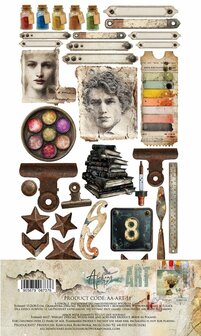 Extras set ART 15x30.5cm p/6vel potjes