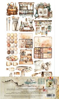 Extras set ART 15x30.5cm p/6vel verf artikelen