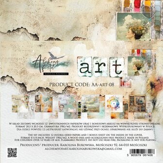 Paper pad ART 20x20cm p/12vel