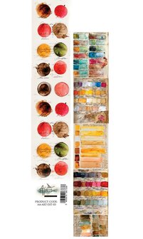 Papierstrook verf kleuren 30x5cm &ndash; ART