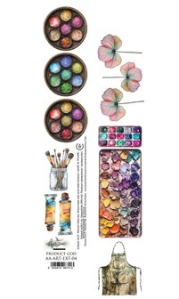 Papierstrook verf rondjes 30x5cm &ndash; ART