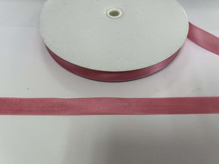 Seambinding Sun Rose Pink F96 15mm p/mtr kreukellint 