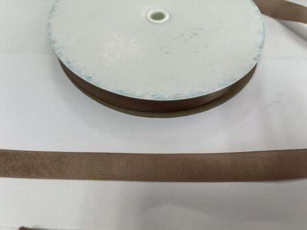 Seambinding LT Mink lichtbruin F100 15mm p/mtr kreukellint 