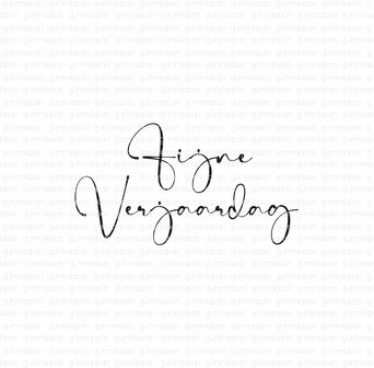 Stamp Fijne verjaardag 50x20mm p/st