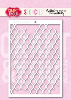 Stencil A6 kippengaas p/st