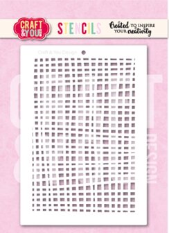 Stencil A6 grid p/st