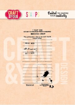 Clear stamp Vintage Paper p/st