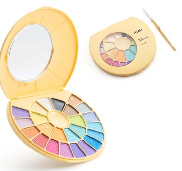 HIMI Watercolor Aquarelverf set van 24 Metallic kleuren + penseel p/st