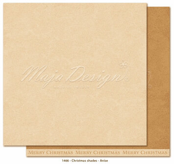 Scrappapier Christmas Wish Anis lichtbruin p/vel monochromes