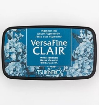 Inktkussen Versafine Clair  Warm Breeze zeeblauw 9x5cm p/st