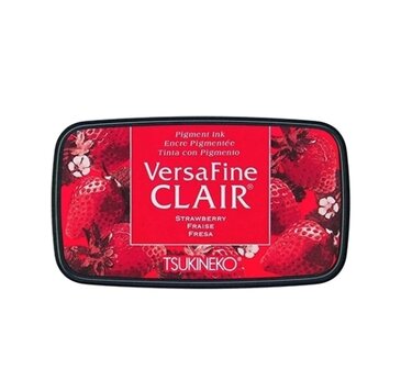 Inktkussen Versafine Clair Strawberry rood 9x5cm p/st