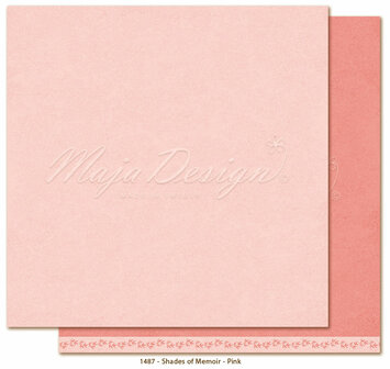 Scrappapier Memoir - Pink p/vel monochromes