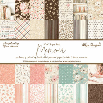 Paper pad 15x15cm Memoir p/42vel 
