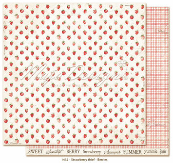 Scrappapier Strawberry- Berry 30.5x30.5cm p/vel 