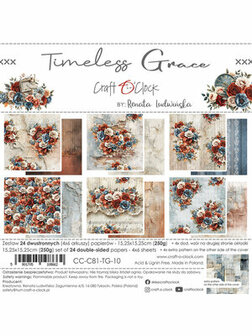 Timeless Paper pad 15x15cm Timeless Grace p/24vel