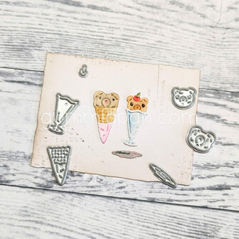 Stans Teddy Ice Cream Set 2 21-25mm p/st