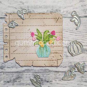 Stans tulpen in vaas 28x34mm p/st