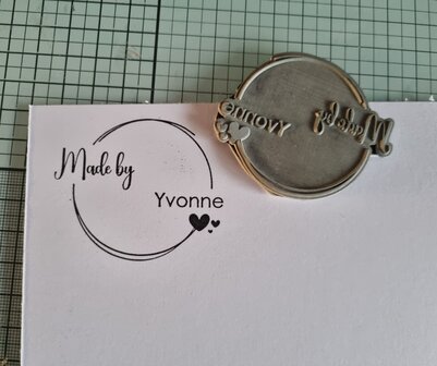 Stempel met eigen naam 4.5cm p/stuk