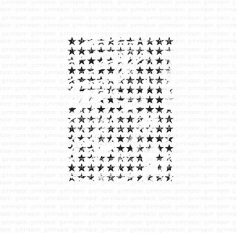 Stamp multi ster Achtergrond 50x67mm p/st rubber unmounted 