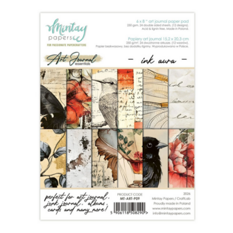 Art Journal Paper Pad 15x20cm  Ink Aura p/24vel
