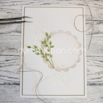 Stans doily handgetekend 66mm  p/st
