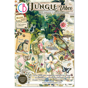 Jungle Vibes A4 Junk Journal Ephemera Book p/32vel