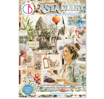 Asia Diary A4 Junk Journal Ephemera Book p/32vel