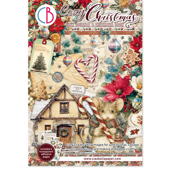 Cozy Christmas A4 Junk Journal Ephemera Book p/32vel