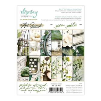 Art Journal Paper Pad 15x20cm Green Gables p/24vel