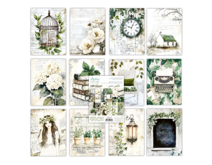 Art Journal Paper Pad 15x20cm Green Gables p/24vel