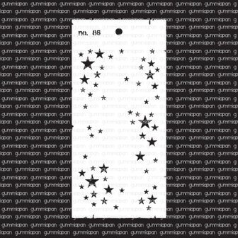 Stencil sterren varieren 10x21cm p/st