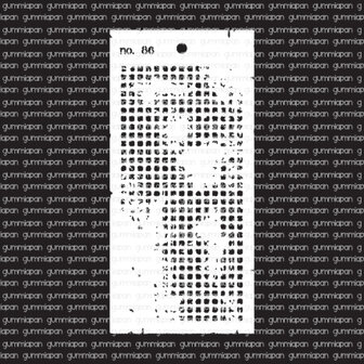 Stencil worn vierkantjes versleten 10x21cm p/st