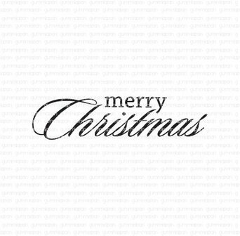 Stamp Merry Christmas 56x13mm p/st