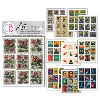 Faraway mail Mixed Media Stickers p/10vel