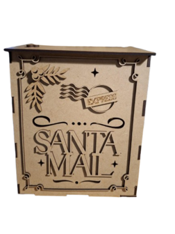 Houten mailbox met klep rechthoek 26cm p/st