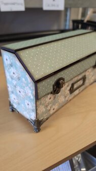 Houten ATC koffer voor kaartjes