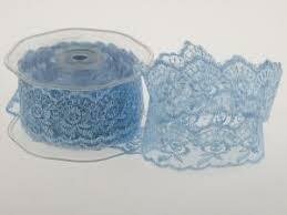 Kant blauw lace 38mm p/mtr 