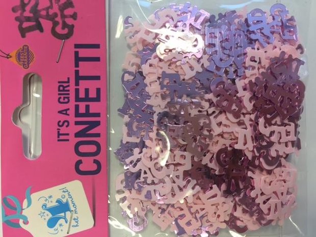 Confetti It's A girl p/set