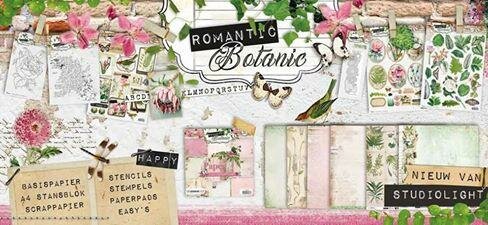 Totaalset Studio light Romantic Botanic 21-delig scrappapier p/set