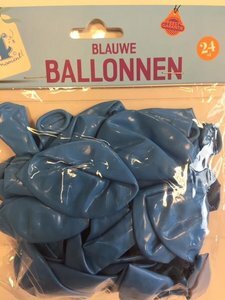 Ballonnen blauw p/24st