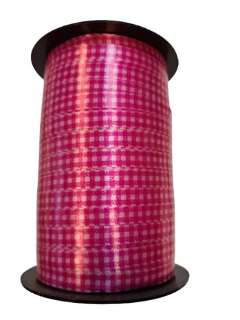 Krullint ruit roze 7.5mm p/10mtr