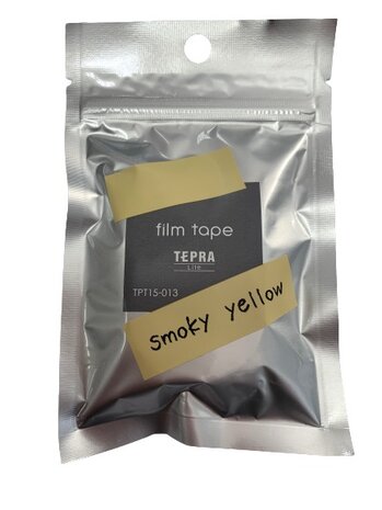 Masking tape smokey yellow Tepra lite printer p/4m