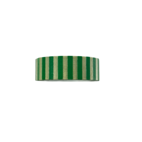 Masking tape groen rechte streep 15mm p/10m 