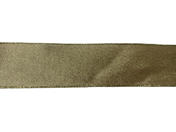 Lint goud shining cage glitter 40mm p/mtr