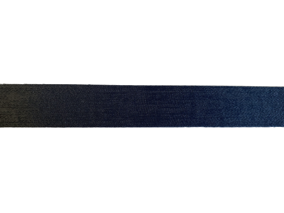 Lint zijde blauw 15mm p/mtr SYRIA 