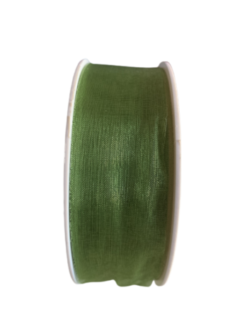 Lint groen organza 30mm p/5m