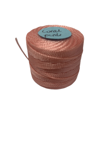 Nylon cord Coral pink 0.5mm p/7mtr 